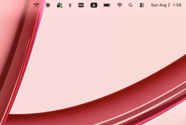 macOS メニューバーに静かに常駐する Emerald Tools アイコン